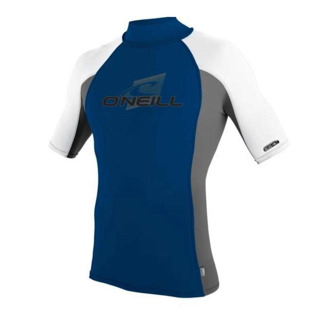 O'NEILL MEN'S SHORTSLEEVE SKIN TURTLENECK RASH GUARD | Deep sea/graphite/white | O’neill | Rash Vest - Northshore Newquay - Surf/Skate