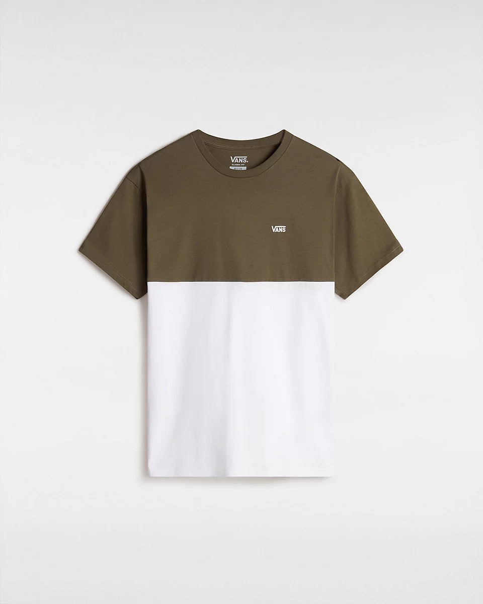 Vans Men's Colourblock T-shirt-White/Grape Leaf | Vans |