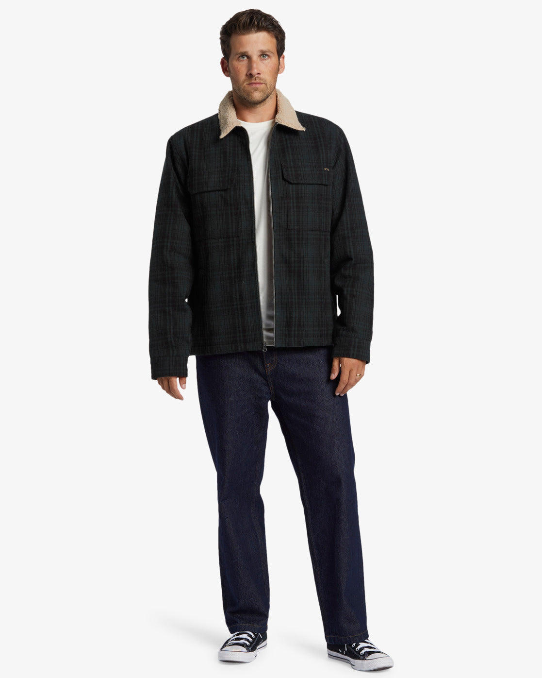 Billabong Barlow - Sherpa Lined Jacket-Forest Green | Billabong | Jacket