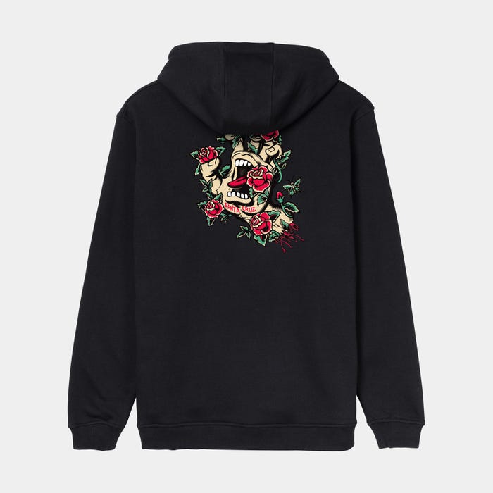 Santa Cruz Screaming Rose Flash Hood-Black | Santa Cruz | Hooded Sweatshirt
