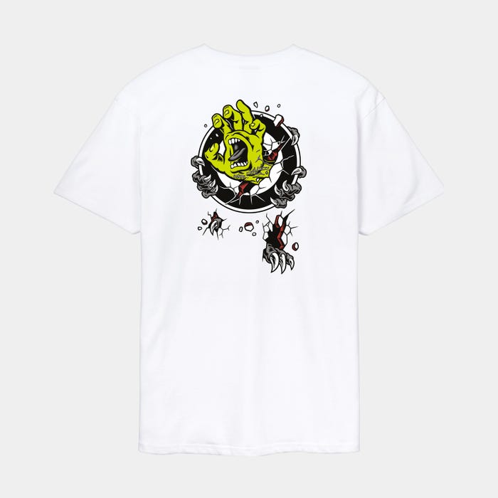 Santa Cruz Roskopp Screaming Target T-Shirt-White | Santa Cruz | T Shirt