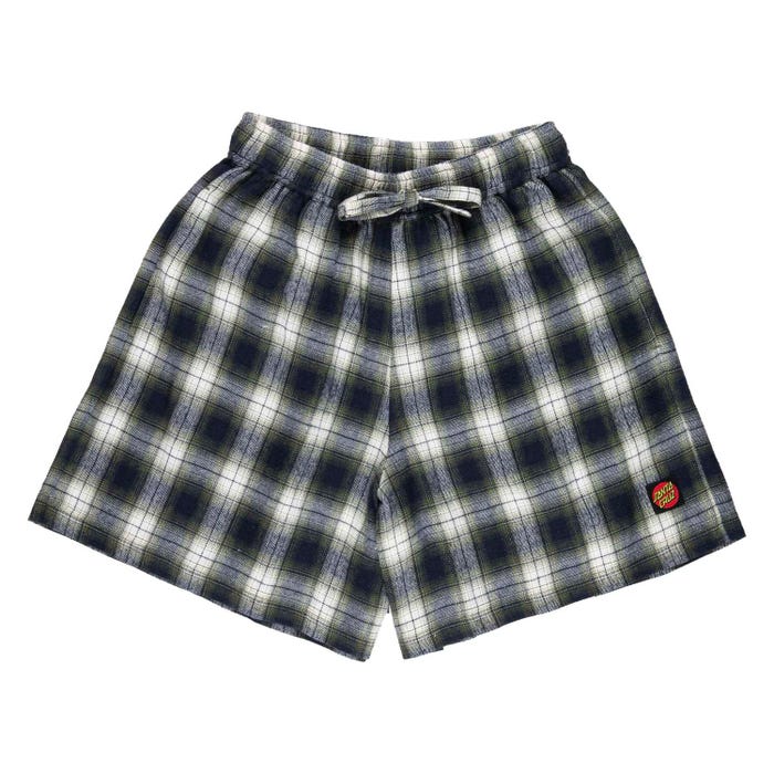 Santa Cruz Classic Check Shorts-Navy/Green Check 14 | Santa Cruz |