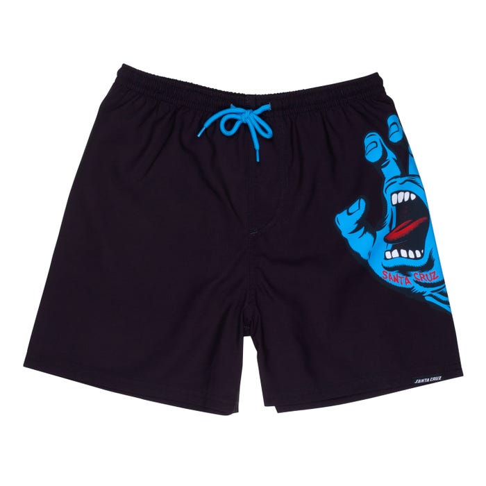 Santa Cruz Youth Screaming Hand Swimshorts-Black | Santa Cruz |