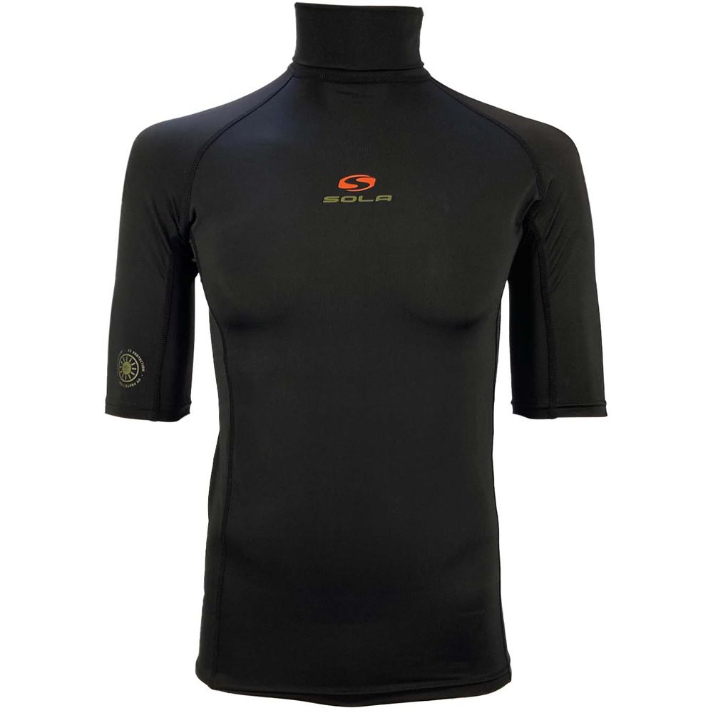 Sola Mens High Neck Short Sleeve Rash Vest | Sola | Rash Vest - Northshore Newquay - Surf/Skate