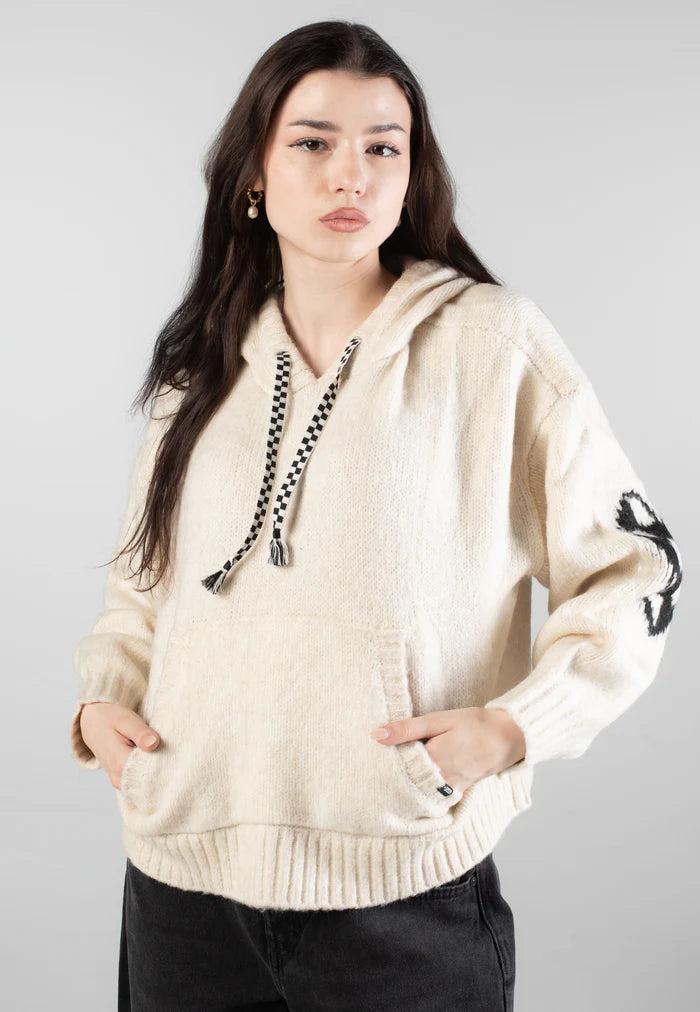 Vans Women's Kawaii Hooded Knit Sweater-Marshmallow | Vans | Hooded Sweatshirt