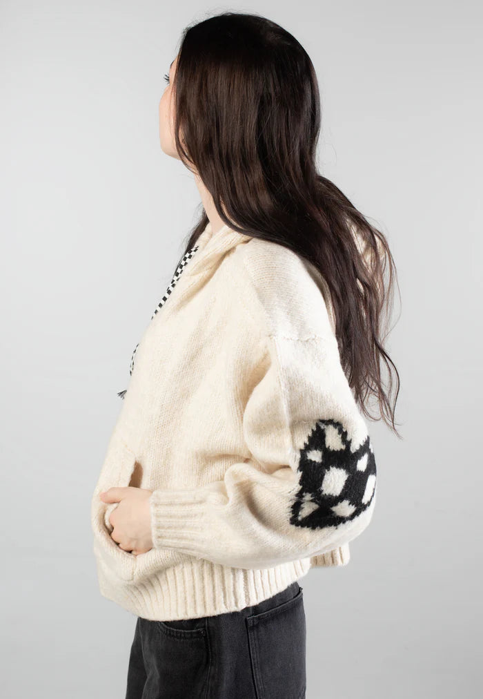 Vans Women's Kawaii Hooded Knit Sweater-Marshmallow | Vans | Hooded Sweatshirt