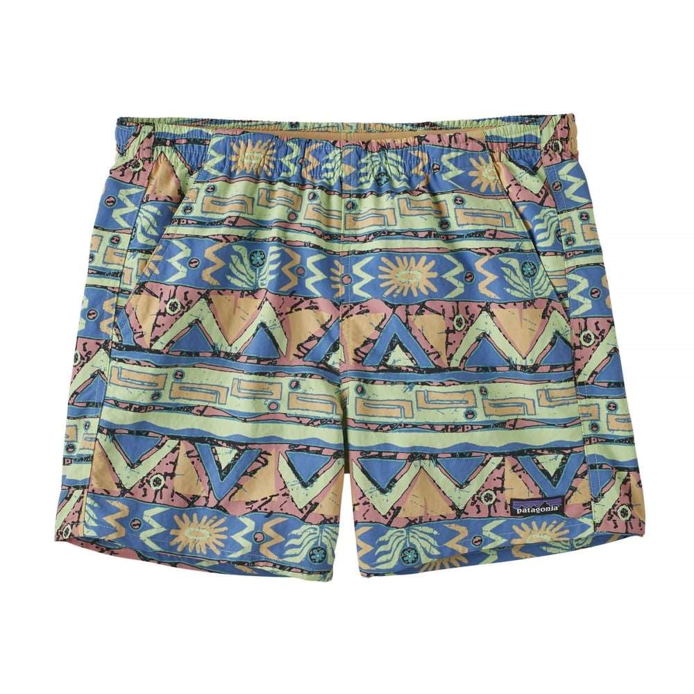Patagonia Women s Baggies Shorts 5 High Hopes Geo Salamander Green