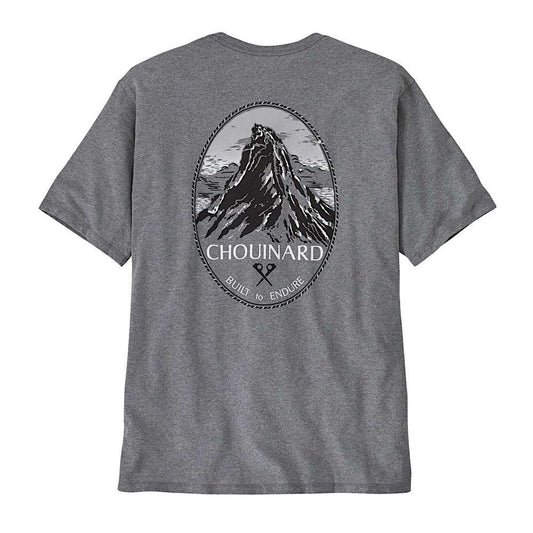 Patagonia Men's Chouinard Crest Pocket Responsibili-Tee®-Gravel Heather XL | Patagonia |