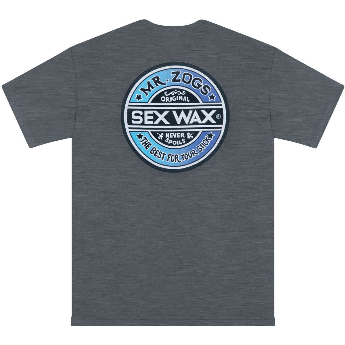 Mr Zogs Sex Wax T-shirt-Fade-charcoal | Mr Zogs Sex Wax | T Shirt - Northshore Newquay - Surf/Skate Shop