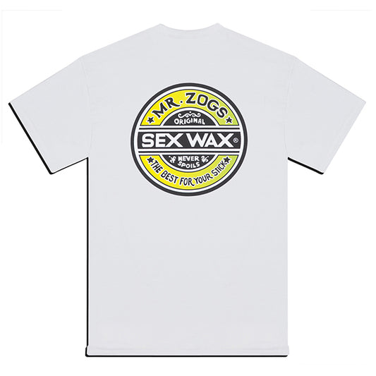 Mr Zogs Sex Wax T-Shirt-Fade-White/Yellow | Mr Zogs Sex Wax |
