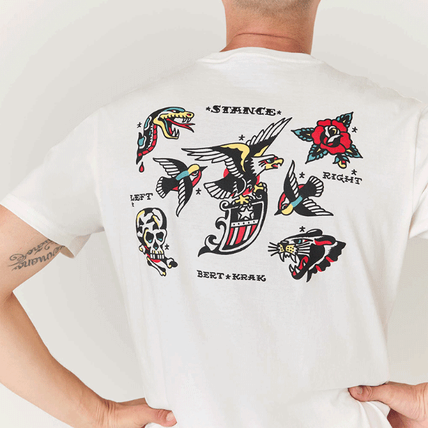 Stance Bert Krak Flash Tee | Stance | T Shirt - Northshore Newquay - Surf/Skate