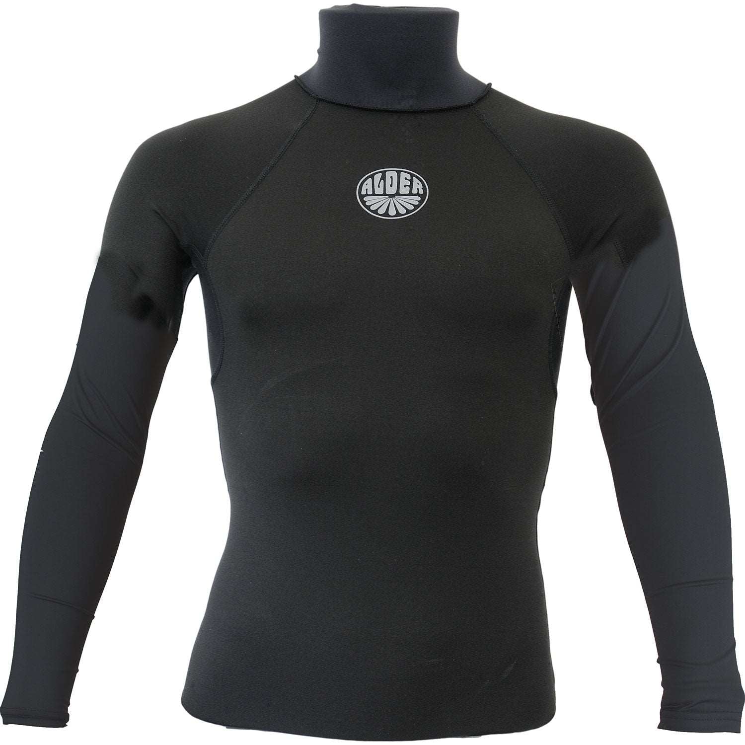 Alder spirit men’s rash vest long sleeve - black – Northshore Surf Shop
