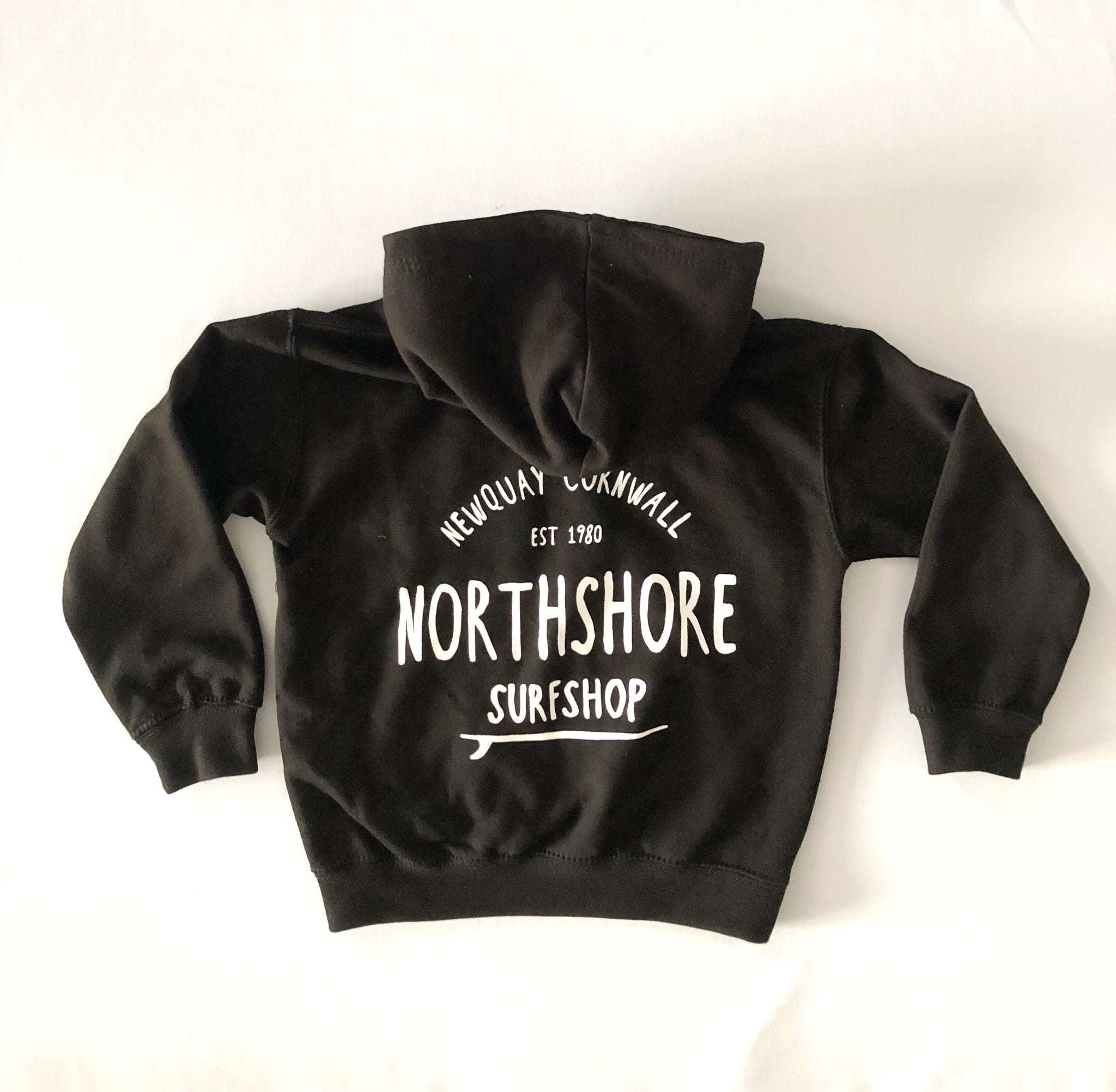 Kids Classic Logo Hoodie | Black | Northshore Surf Shop | Kids Clothing - Northshore Newquay - Surf/Skate