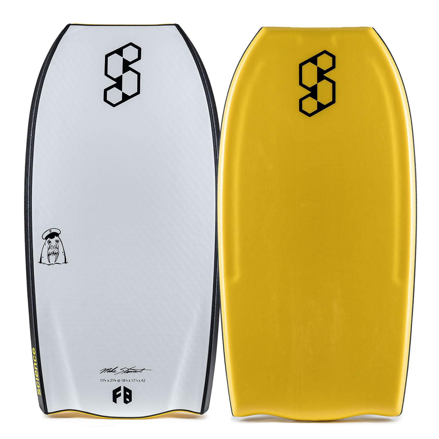 Science Style Tech Crescent Bodyboard - Black / Yellow | Science | - Northshore Newquay - Surf/Skate Shop