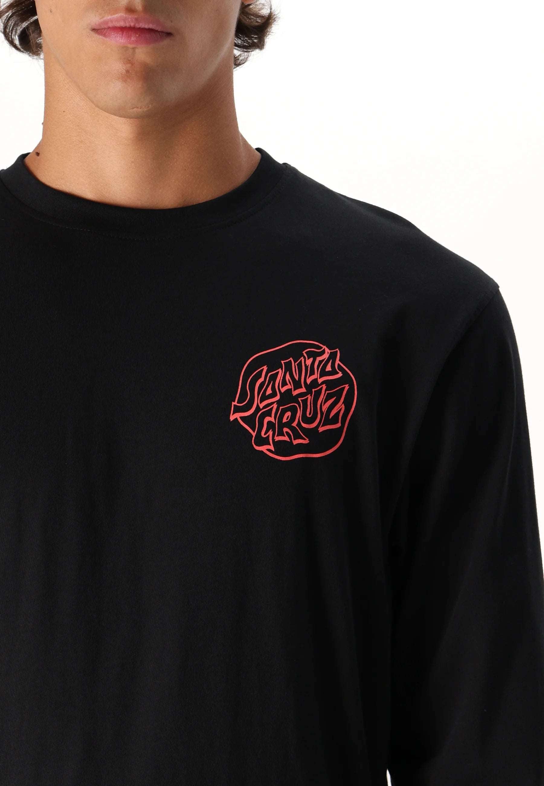 Santa Cruz Fever Dream Mono Dot Long Sleeve T Shirt | Santa Cruz | Long Sleeve T Shirt