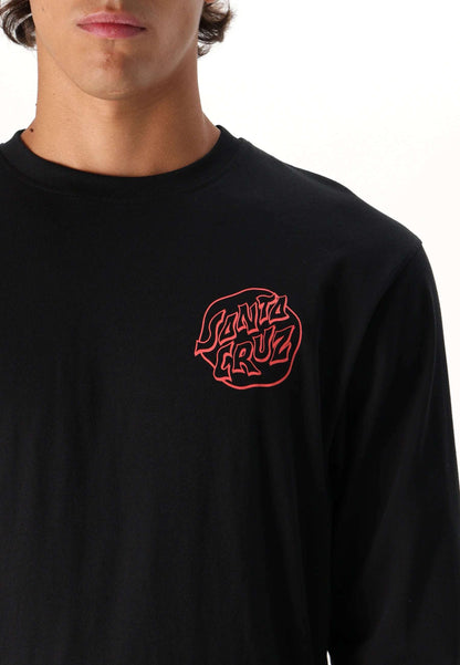 Santa Cruz Fever Dream Mono Dot Long Sleeve T Shirt | Santa Cruz | Long Sleeve T Shirt