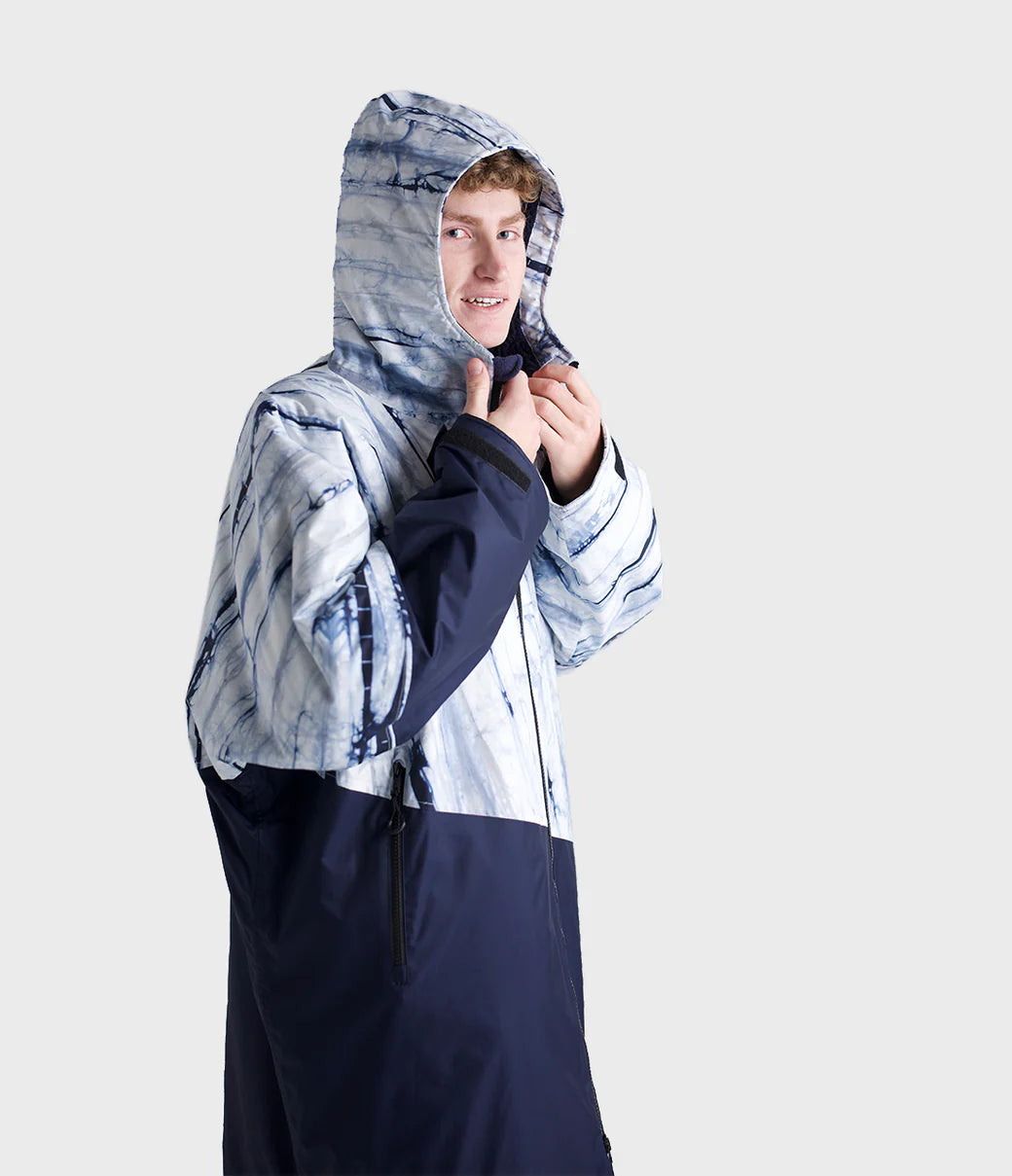 Dryrobe Advance Long Sleeve Contrast - Batik/Blue | Dryrobe | - Northshore Newquay - Surf/Skate Shop