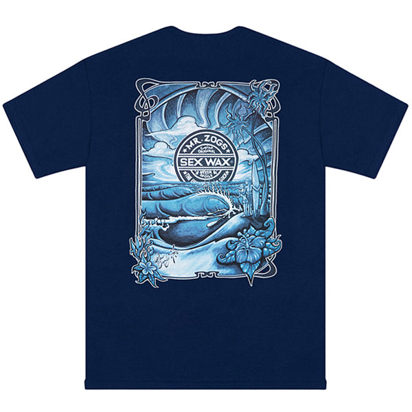 Mr Zogs Sex Wax Sunrise T-shirt - Navy | Mr Zogs Sex Wax | T-shirt - Northshore Newquay - Surf/Skate Shop