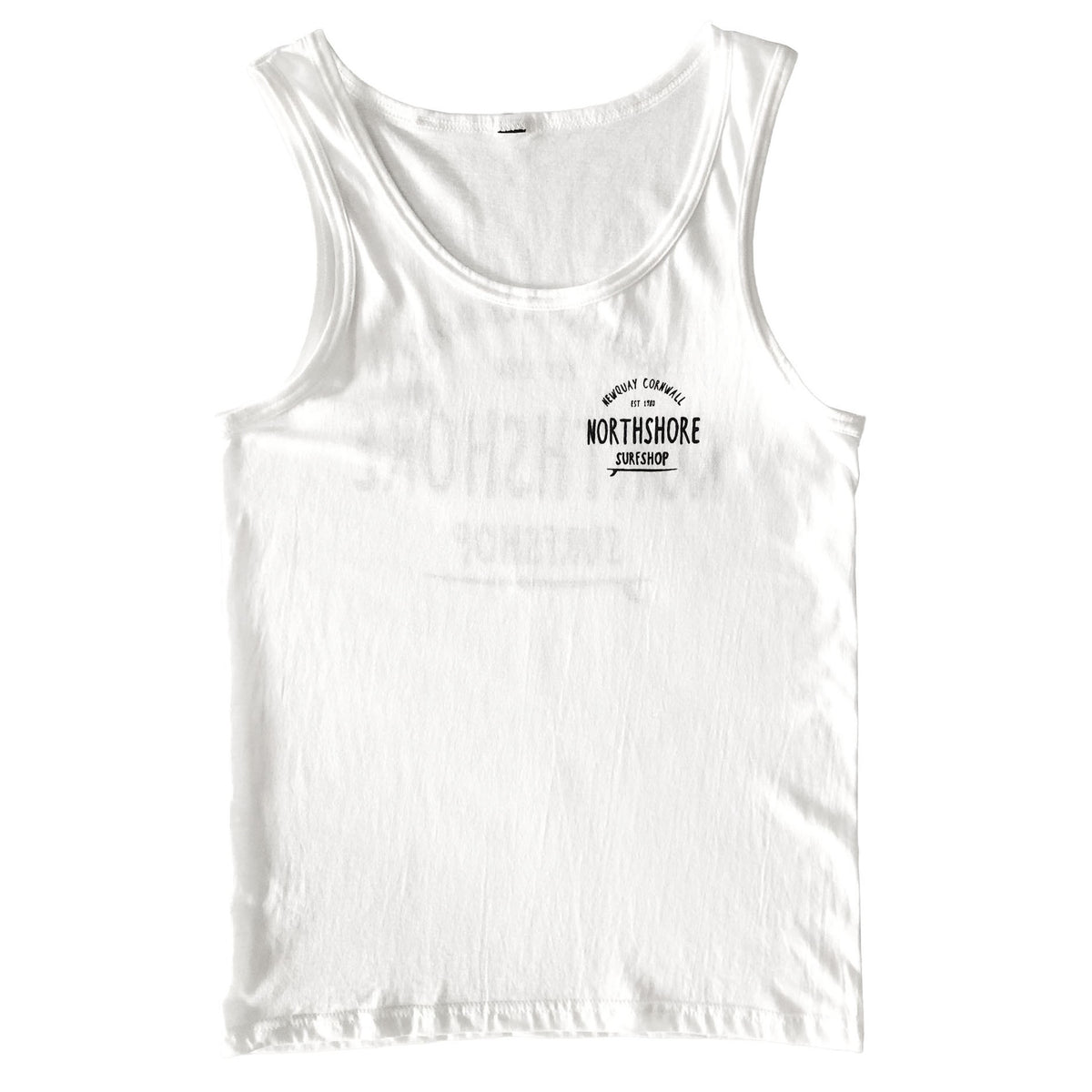 Classic Logo Vest | White | Northshore Surf Shop | Vest - Northshore Newquay - Surf/Skate Shop