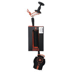 NMD Double Swivel Coiled Wrist bodyboard leash Black Fluro Red | NMD | - Northshore Newquay - Surf/Skate Shop
