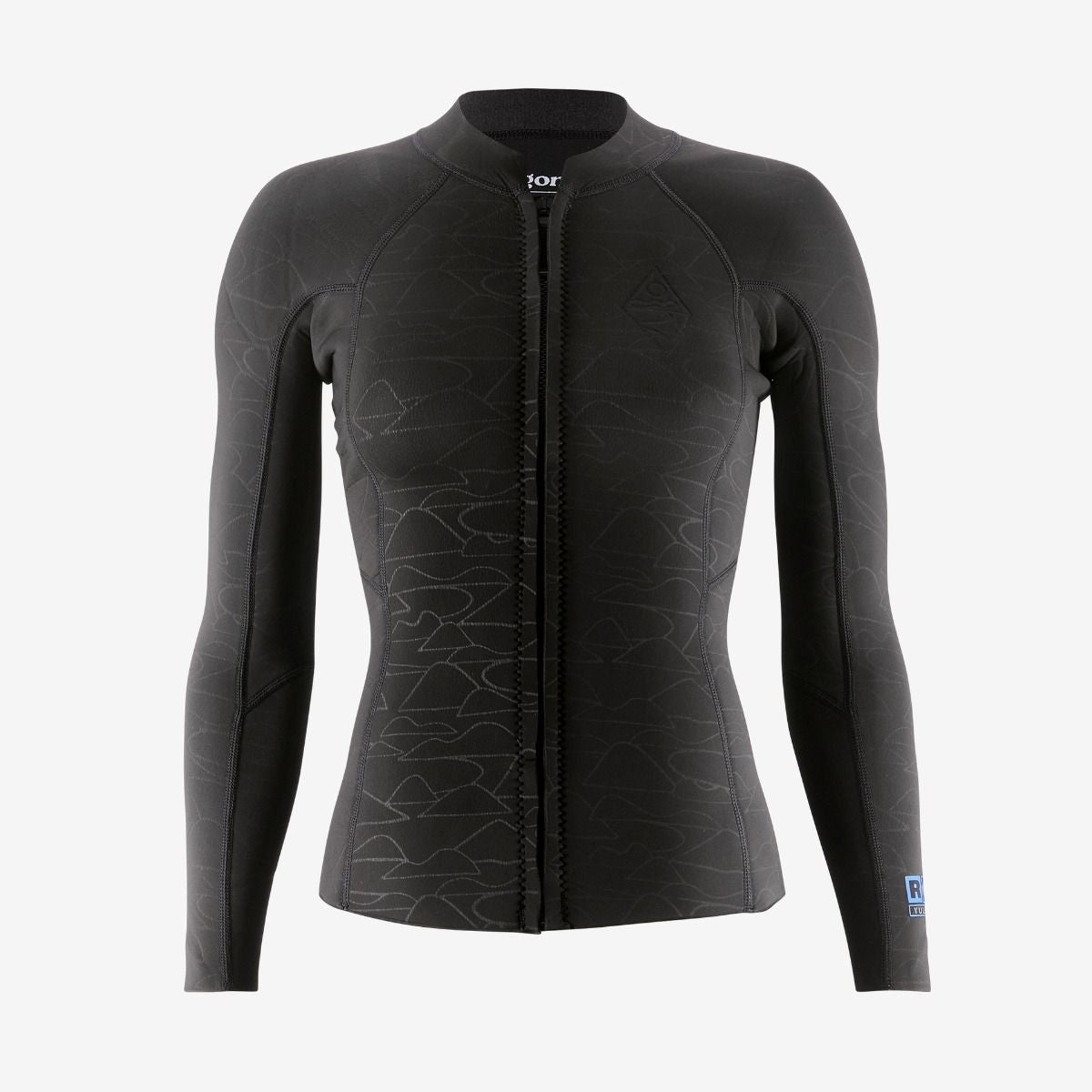 PATAGONIA R1 LITE YULEX WOMENS FRONT ZIP WETSUIT TOP - BLACK | Patagonia | - Northshore Newquay - Surf/Skate Shop