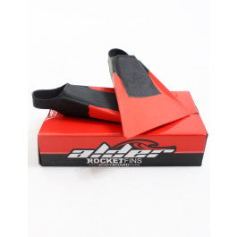 Alder Apex Rocket bodyboarding fins - Black/red