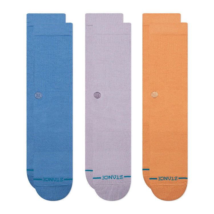 STANCE ICON 3 PACK SOCKS - CAPRIBLUE | Stance | - Northshore Newquay - Surf/Skate Shop