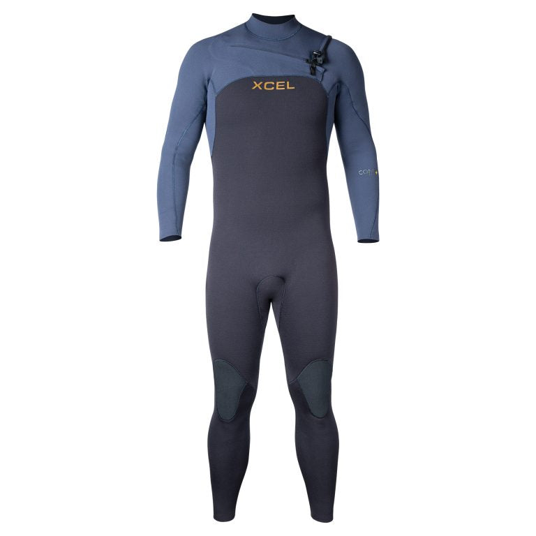 XCEL COMP + 3/2 CHEST ZIP WETSUIT ( BLUE NIGHTS ) | Xcel | Summer Wetsuit - Northshore Newquay - Surf/Skate Shop