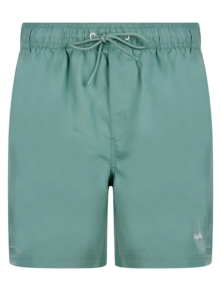 TOKYO LAUNDRY NAMASTE 3 CLASSIC SWIM SHORTS - TRELLIS GREEN XXL | Tokyo Laundry | Shorts - Northshore Newquay - Surf/Skate Shop