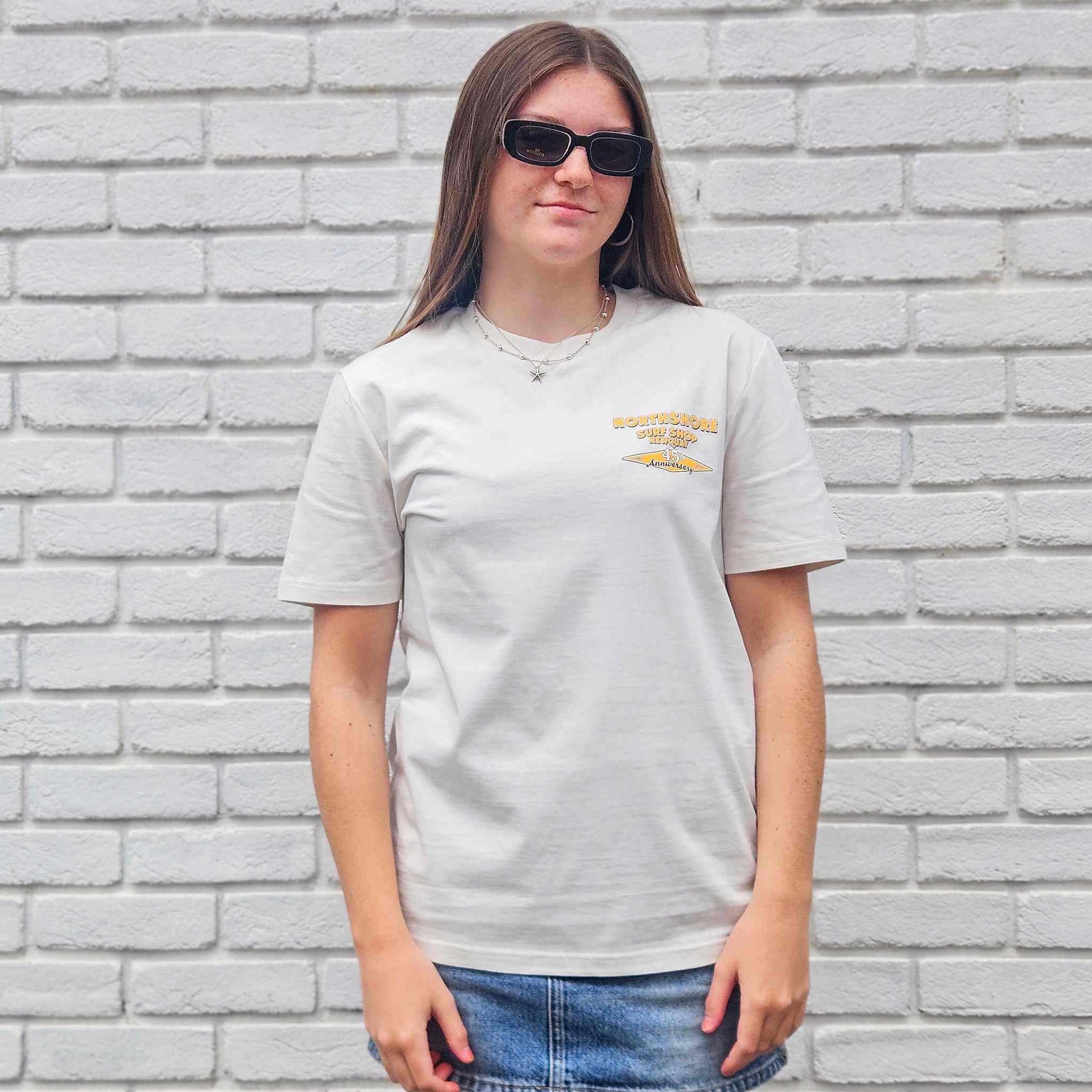 45th Anniversary T-shirt-Vintage White/Multi | Northshore Surf Shop | T Shirt