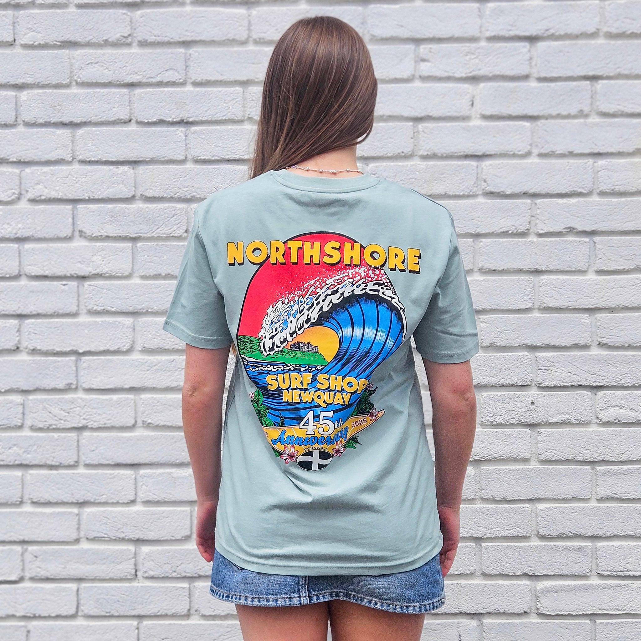 45th Anniversary T-shirt-Aloe/Multi | Northshore Surf Shop | T Shirt
