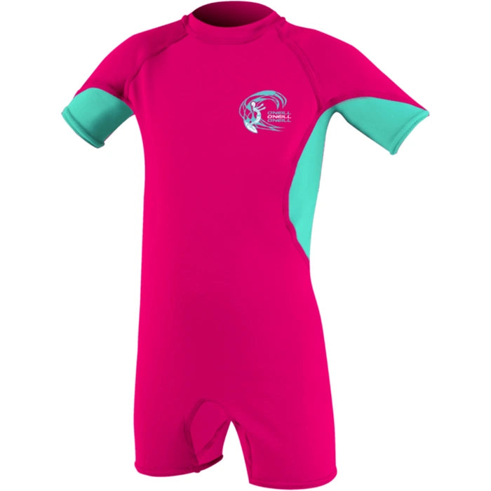 O'Neill Junior Basic Skins UV Suit - Watermelon/Light Aqua/White | O'neill | - Northshore Newquay - Surf/Skate Shop