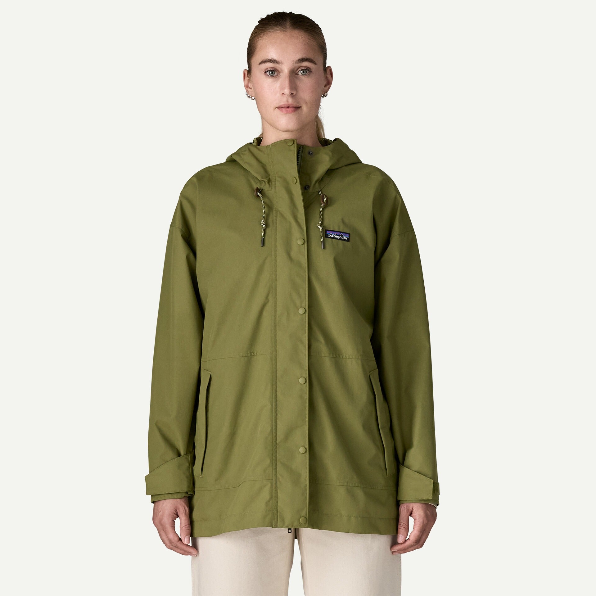 Patagonia Women's Outdoor Everyday Rain Jacket-Caper Green | Patagonia | - Northshore Newquay - Surf/Skate Shop