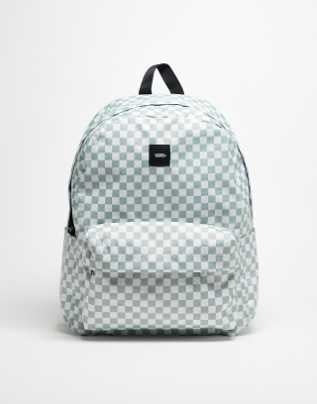 Vans Old Skool Check Backpack-Gray Olive | Vans | Backpacks