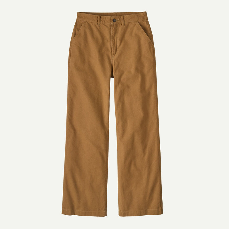 Patagonia Women's Point Reyes Canvas Wide-Leg Pants-Nest Brown | Patagonia |