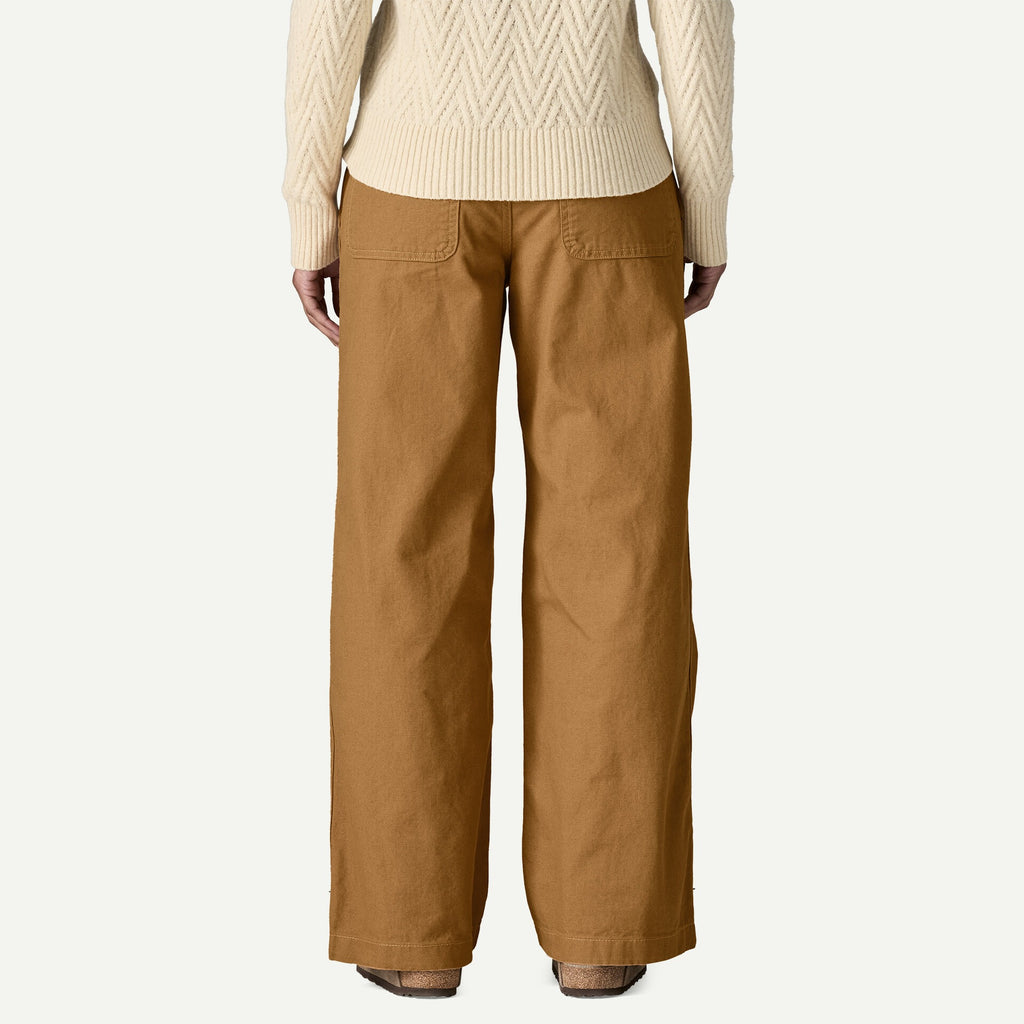 Patagonia Women's Point Reyes Canvas Wide-Leg Pants-Nest Brown | Patagonia |
