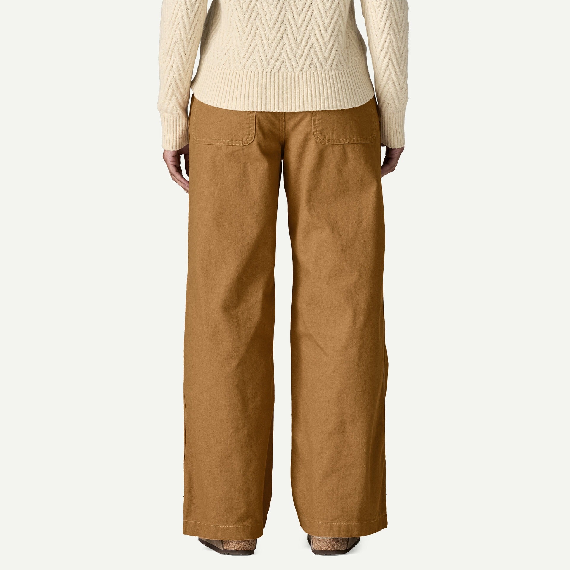 Patagonia Women's Point Reyes Canvas Wide-Leg Pants-Nest Brown | Patagonia |