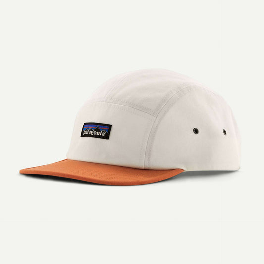 Patagonia P-6 Label Maclure Hat-Birch white W/Rock Melon | Patagonia |
