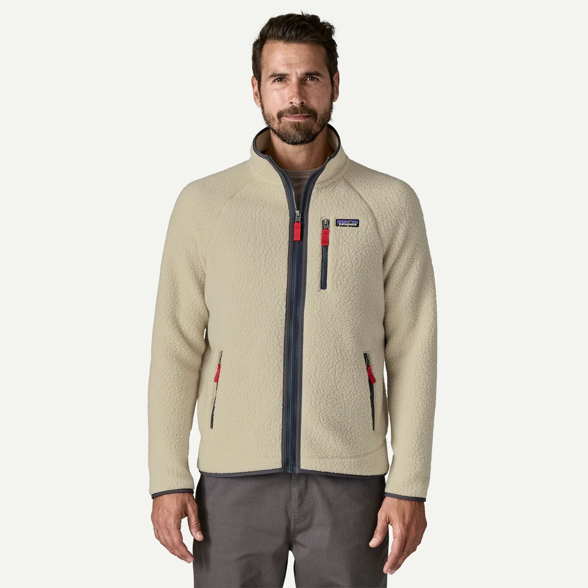 Patagonia Men's Retro Pile Fleece Jacket-Pelican/Smoulder Blue | Patagonia | - Northshore Newquay - Surf/Skate