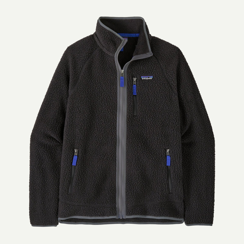 Patagonia Men's Retro Pile Fleece Jacket-Black/Forge Grey | Patagonia |