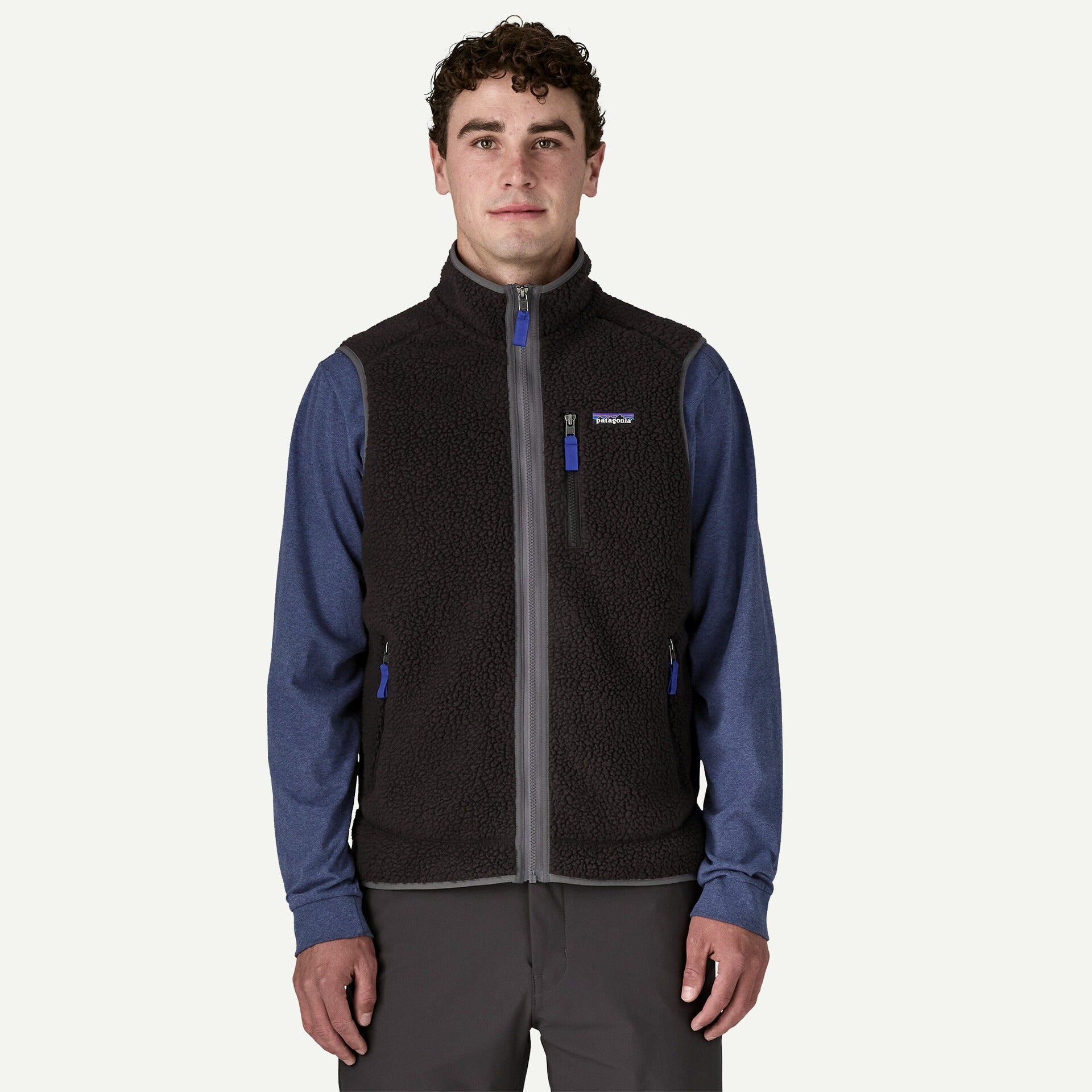 Patagonia Retro Pile Fleece Vest-Black/Forge Grey | Patagonia |