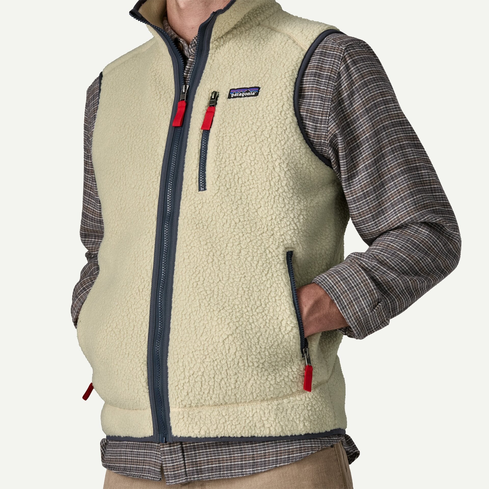 Patagonia Retro Pile Fleece Vest-Pelican/Smoulder Blue | Patagonia | Fleece