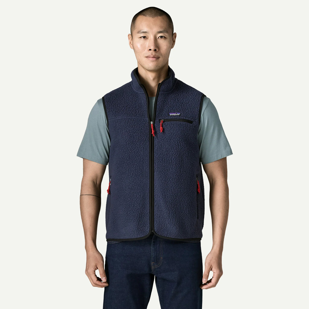 Patagonia Men's Retro Pile Fleece Vest-New Navy