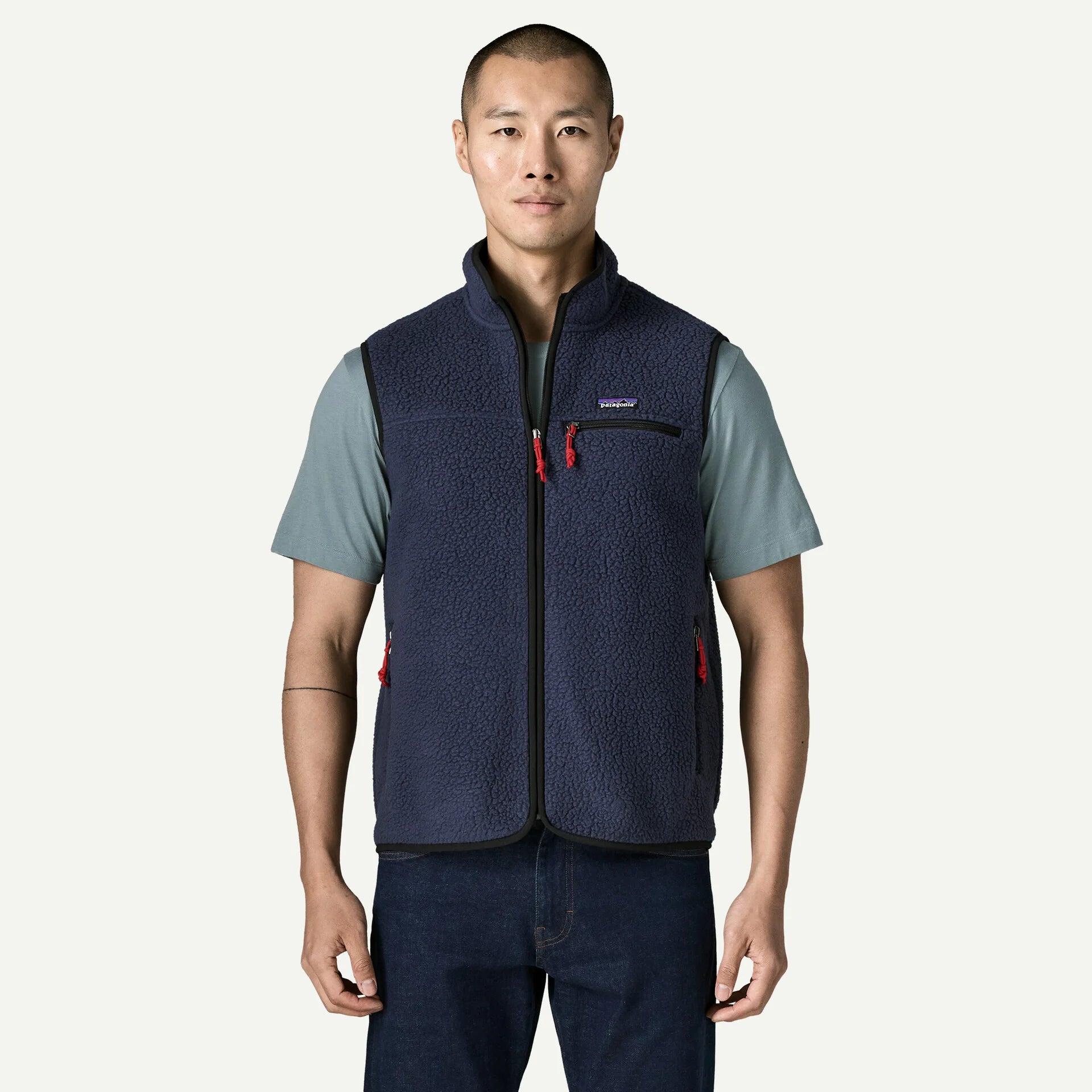 Patagonia Men's Retro Pile Fleece Vest-New Navy