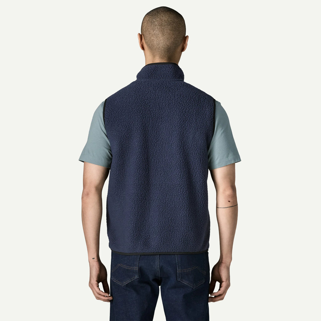 Patagonia Men's Retro Pile Fleece Vest-New Navy