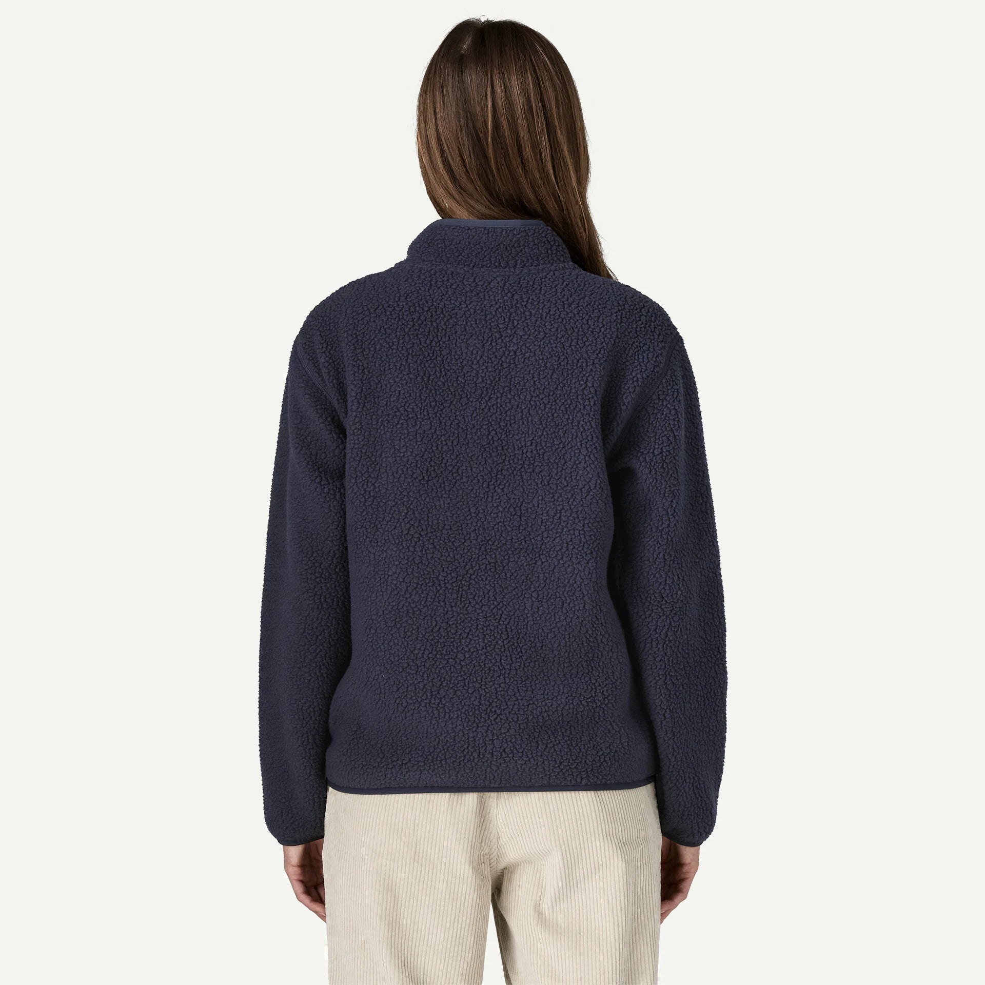 Patagonia Women's Retro Pile Fleece Marsupial Pullover-Sunken Blue