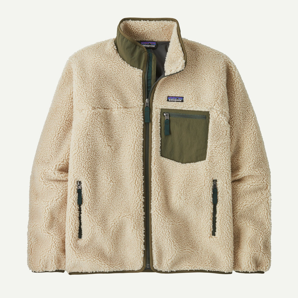 Patagonia Men's Classic Retro-X® Fleece Jacket=Dark Natural w/Basin Green | Patagonia |
