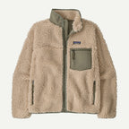 Patagonia Women's Classic Retro-X® Fleece Jacket-Dark Natural w/River Rock Green