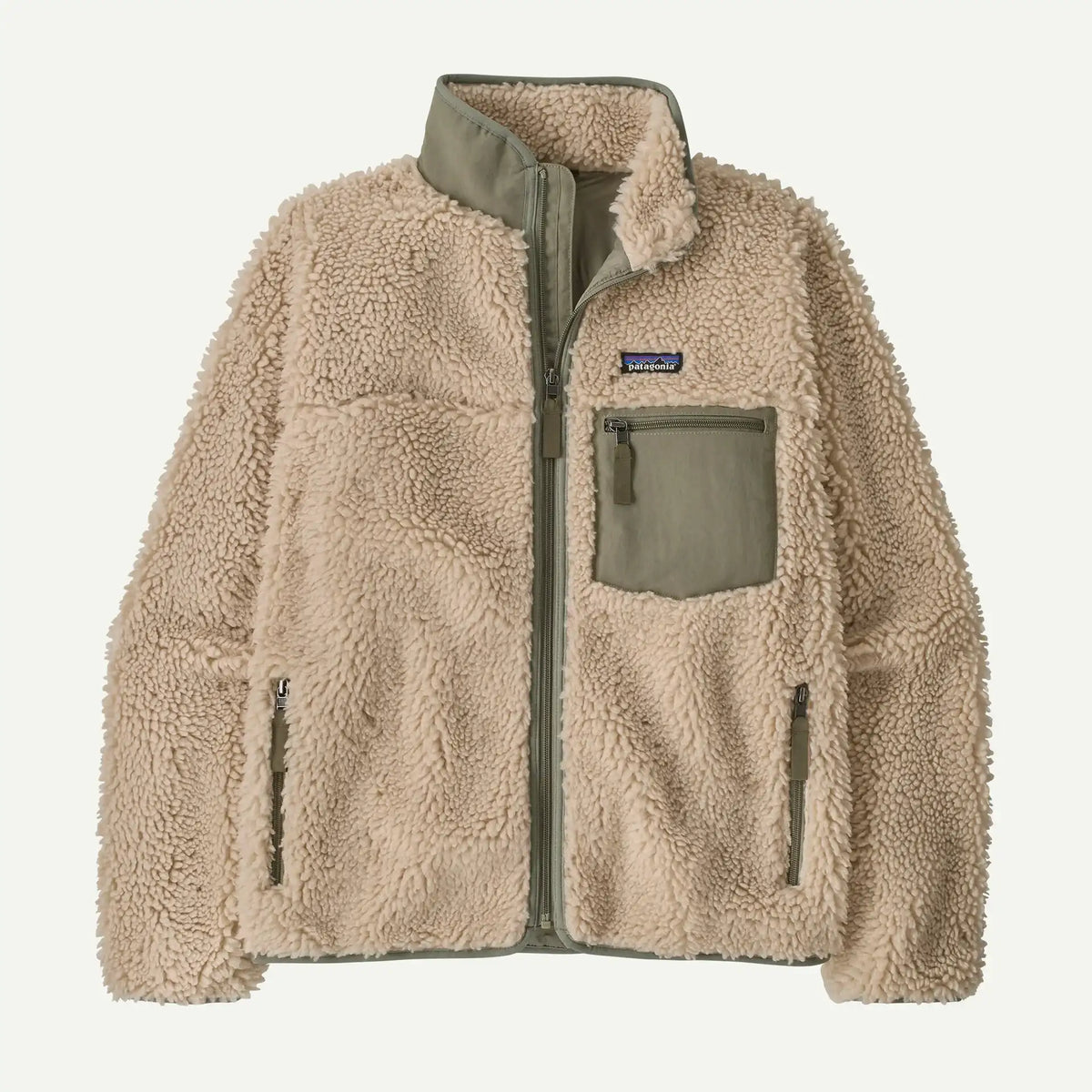 Patagonia Women's Classic Retro-X® Fleece Jacket-Dark Natural w/River Rock Green | Patagonia | - Northshore Newquay - Surf/Skate Shop