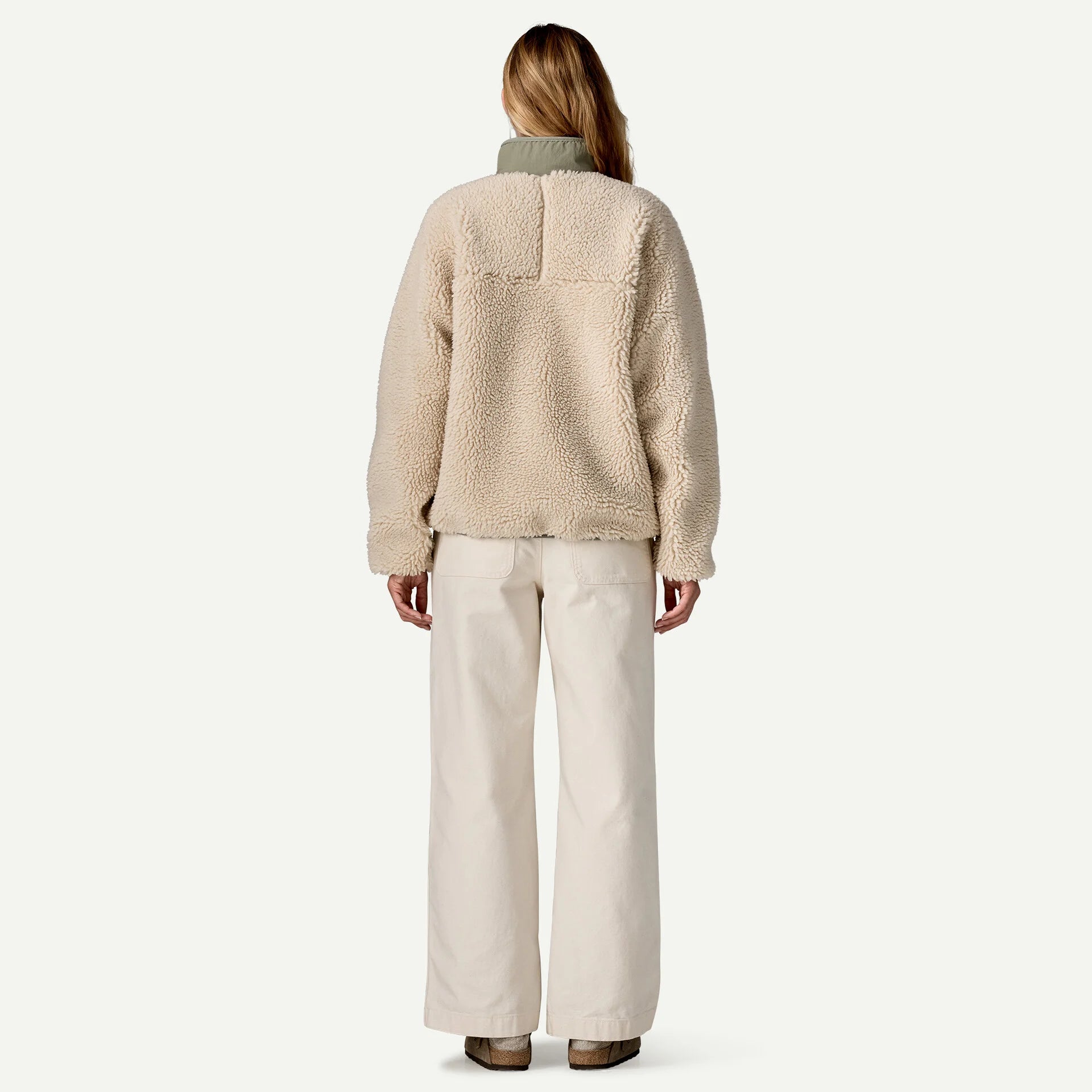 Patagonia Women's Classic Retro-X® Fleece Jacket-Dark Natural w/River Rock Green